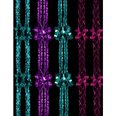 Image of Toyland® 9ft Turquoise Foil Garland Christmas Decoration Party Decorations Festive