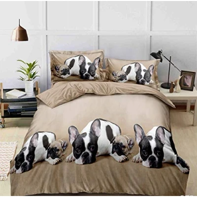 Image of THL 3d Design Printed 3 Piece Complete Bedding Set Duvet Quilt Cover Fitted Sheet Pillowcase (353, Single)