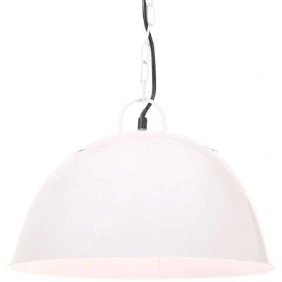 Image of vidaXL Industrial Vintage Hanging Lamp 25 W White Round 41 cm E27