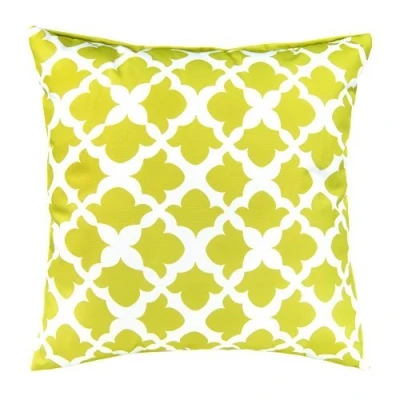 Image of Gardenista Outdoor Decorative Scatter Cushion Water Resistant Indoor Garden Printed Cushions Soft &amp; Comfy Hollowfibre Filled Patio Furniture Pillow Durable and Easy to Clean (Lime, 45x45cm)