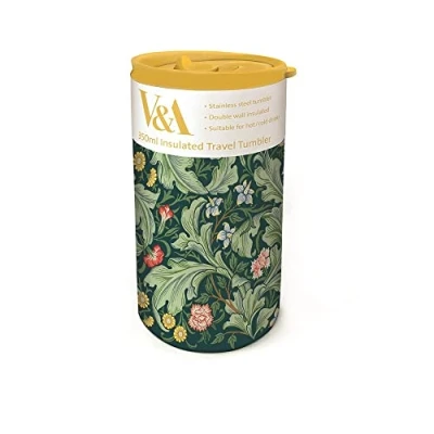 Image of Museums &amp; Galleries V&amp;A Leicester Wallpaper Stainless Steel Insulated Travel Tumbler