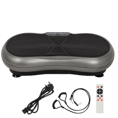 Image of Vibration Plate Exercise Machine for Home Use Whole Body Workout Fitness Platform with Resistance Band,265lbs Weight Capacity
