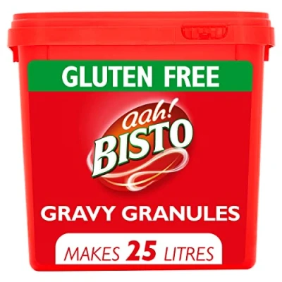 Image of Bisto Flavoursome &amp; Delicious Gluten Free Fine Gravy Granules for Hearty Family Mealtimes, 1.9 kg Tub (Pack of 1)