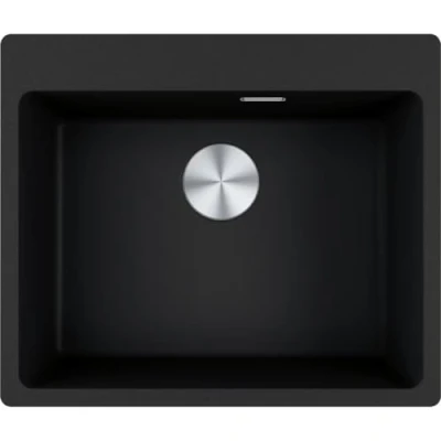 Image of Kitchen Sink Made of Granite (Fragranite) with a Single Bowl from Franke Maris MRG 610 54 FTL Onyx 114.0661.796