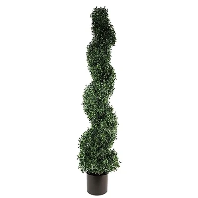 Image of Leaf Protected Artificial Topiary Tree, 120cm UV Boxwood