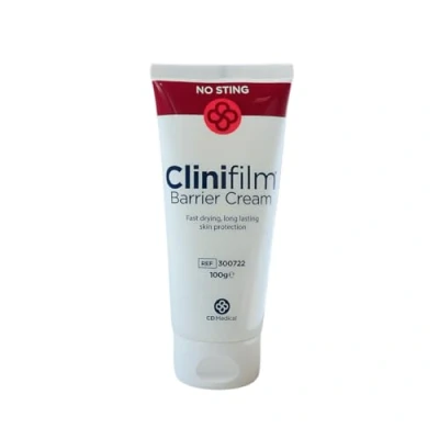 Image of Clinifilm Barrier Cream 100g Moisturisation and Protection of Skin, Ideal for Incontinence Damage