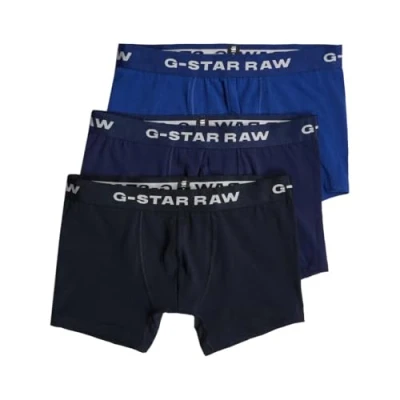 Image of G Star Men&#039;s Boxer Briefs 3 Pack blue Tone, Multicolour (mazarine blue/imperial/lighting D23773 D516 G162), S