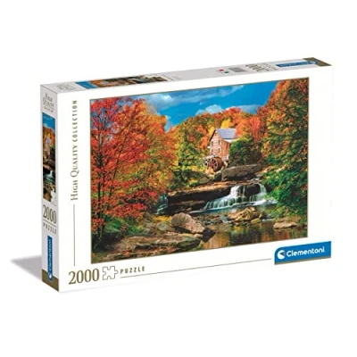 Image of Clementoni 32574 collection Glade Creek Grist Mill Jigsaw Puzzle 2000 Pieces, For Adults Made In Italy