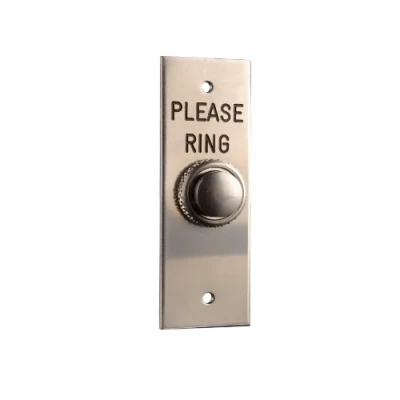 Image of Byron 2201/5 Wired Door Bell Push Engraved Please Ring