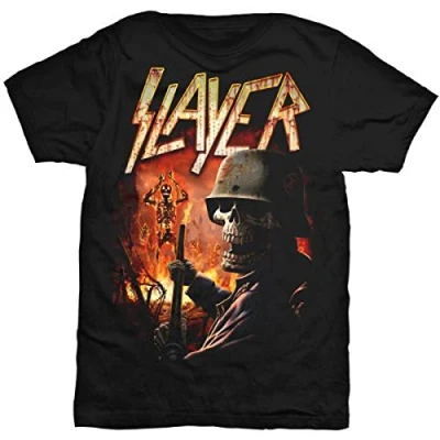 Image of Slayer Men&#039;s Torch T Shirt, Black, Medium