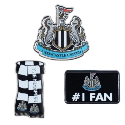 Image of Newcastle United FC 3pc Badge Set
