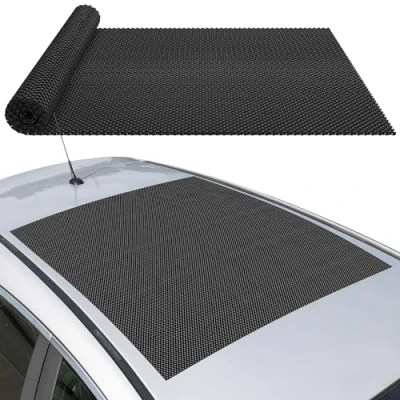 Image of ﻿﻿GADLANE Non Slip Mat for Car Roof 90x100cm Anti Bags, Bag Storage, Boot, Cushioned PVC Protective Waterproof CUT TO SIZE