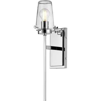 Image of Alton 1 Light Wall Light, Chrome, IP44, E27