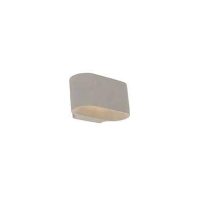 Image of Qazqa Rural Oval Wall Lamp I Light Concrete Arles Country Suitable for LED G9 1 StoneIconcrete Living Room Kitchen Bedroom