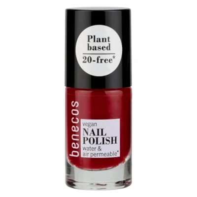 Image of Benecos Natural Cosmetics Nail Polish 20FREE water permeable 5ml cherry red