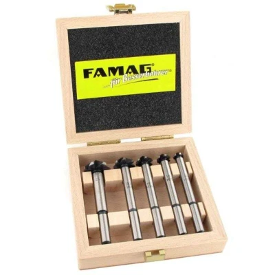 Image of FAMAG Machine Countersink Set 5 Pieces 10, 13, 16, 20, 25 mm, in Wooden Case, 1775505