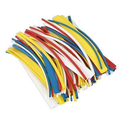 Image of Sealey Heat Shrink Tubing Mixed Colours 200mm 100pc