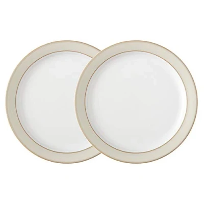 Image of Denby 16048803 Linen 2 Piece Small Plate Set