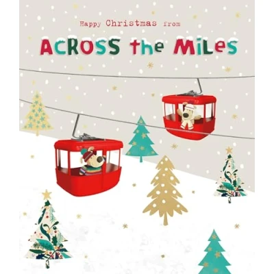 Image of Boofle Happy Christmas from Across The Miles Cute Greeting Card 771135