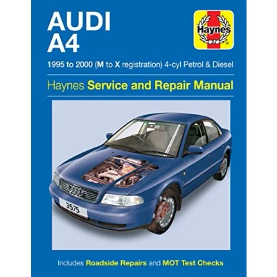 Image of Audi A4 Petrol &amp; Diesel (95 00) Haynes Repair Manual (Paperback)