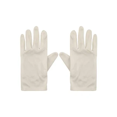 Image of HENBRANDT Adult Unisex ladies Men White Magicians Gloves Fancy dress Accessory