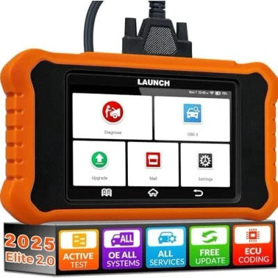 Image of LAUNCH X431 Elite V2.0 for Benz OBD2 Full System Code Reader, All Functions, Bi Directional Car Diagnostic Tool Benz/Maybach/Sprinter, ECU Coding Key Programming OBDII Scanner Free Update