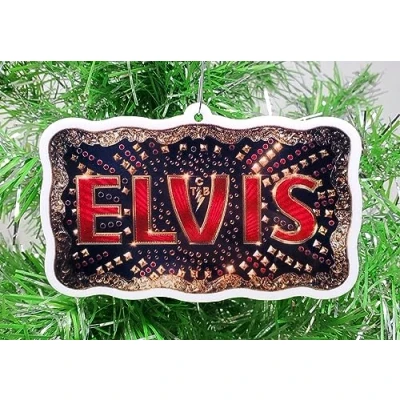 Image of Elvis The King of Rock and Roll Christmas Ornament