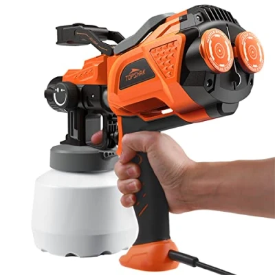 Image of Paint Sprayer,700W 1200Ml Corded Electric Spray Gun 3 Sizes Copper Nozzles Sprayer Guns HVLP Home for and Outdoors