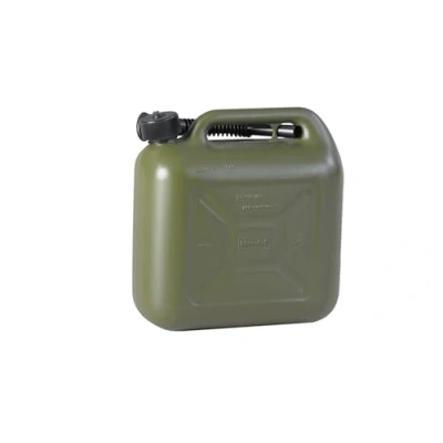 Image of hünersdorff Fuel Canister 812869 Standard 10 L for Petrol, Diesel and Other Dangerous Goods, UN Approval, Made in Germany, TÜV Tested Production, Olive