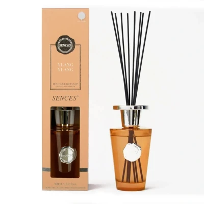 Image of Sences Luxury Reed Diffuser 300ml Scented with Ylang Ylang, Long Lasting Natural Aroma, Premium Essential Oils, Elegant Glass Bottle, Ideal for Home, Office, and Spa, Calming Soothing Fragrance
