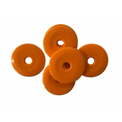 Image of Linic High Impact HDPE Plastic Discs/Survey/Road Markers/Washers, 40mm (S7839). Free UK Postage (Pack of 50, Orange)