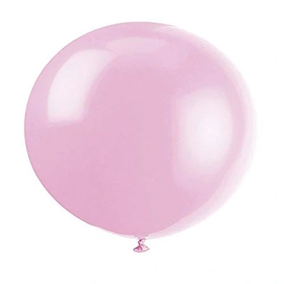Image of Powder Pink Large Latex Balloons (91cm) Pack of 6 Ideal for Parties, Celebrations, and Events