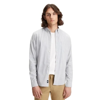 Image of Dockers Men&#039;s 2 Button Down Shirt, Paper White., XXL UK