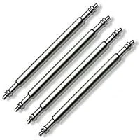 Image of 2 x 4 Stainless Steel Watch Strap Spring Bars 22mm Pins Lugs Links [4 Pack]