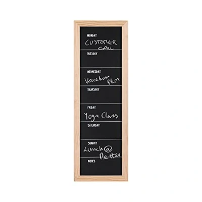 Image of Bi Office Chalkboard Week Planner, 200 x 600 mm, Pine Frame