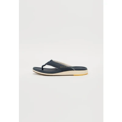 Image of Reef Tbar sandals, Men&#039;s, Size: 10, Navy/off white Pu