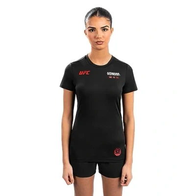 Image of Venum, UFC Adrenaline Fight Week Women’s Dry Tech T shirt, Women&#039;s, XL, Black