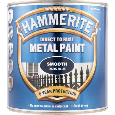 Image of Hammerite 5084845 SFDB25L 2.5L Direct to Rust Smooth Finish Dark Blue