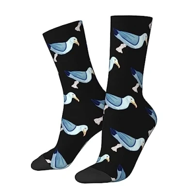 Image of KWQDOZF Seagull Socks Funny Novelty Crew Gift for Men Women Teen