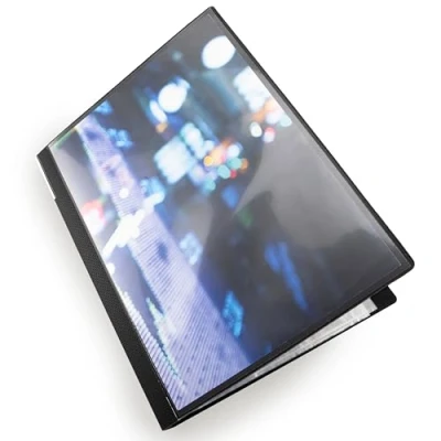 Image of Rapesco 0909, 20 Pocket A4 Presentation Display Book, Black