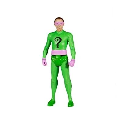 Image of McFarlane Toys, DC Multiverse, Retro The Riddler Action Figure with Word Bubbles, Collectible 1960&#039;s TV Ages 12+, Multicolor, 5 inch