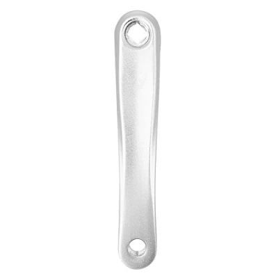 Image of Yosoo Health Gear Bike Crank Arm, 170mm Left Pedal Hand Aluminum Alloy Bicycle Arm Single Speed Crankset for Mountain Replacement Accessory(Silver Rhombic Hole)