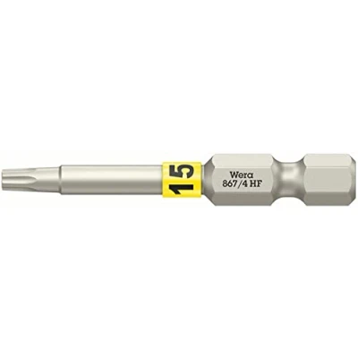 Image of Wera 05060507001 Bit with Holding Function, 867/4 TORX® HF, TX 15 x 50 mm