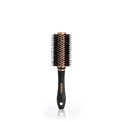 Image of BaByliss Copper Mixed Boar Bristle Thermal Barrel Brush, Black