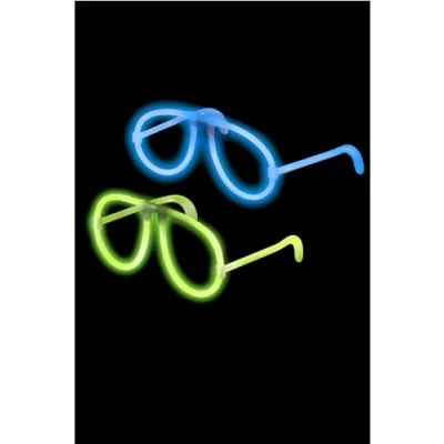 Image of Smiffys Snap to Glow Glasses, Assorted One Piece, Leisure Products Fancy Dress, Funtime Dress up Lite &amp; glo