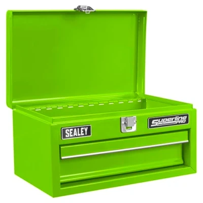 Image of Sealey Mini Toolbox 1 Drawer Green APMTB3