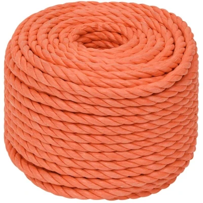 Image of vidaXL Work Rope Orange 14 mm 25 m Polypropylene