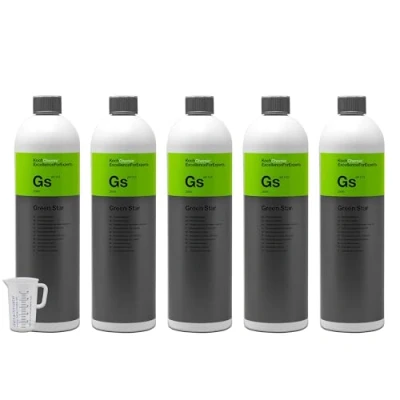 Image of detailmate Set of 5 x Koch Chemie Green Star Universal Cleaner 1 L + Scale Measuring Cup 50 ml