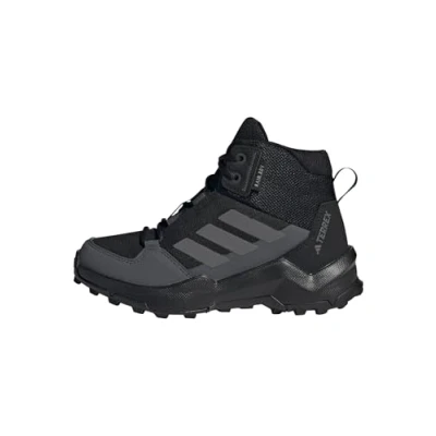 Image of Adidas Terrex AX4R MID RAIN.RDY Unisex Hiking shoes for kids, Size: 5.5, Core black/grey four/grey six Textile/synthetics