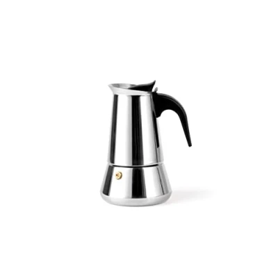 Image of Leopold Vienna Espresso Maker Trevi, 4 Cups, Stainless Steel, Silver, 10.2 x 12.8 16.9 cm